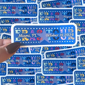 Custom Eras sticker| tour merch| tour sticker|waterproof sticker
