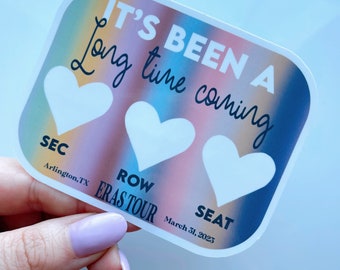 Commemorative waterproof sticker| tour merch| tour sticker|waterproof sticker