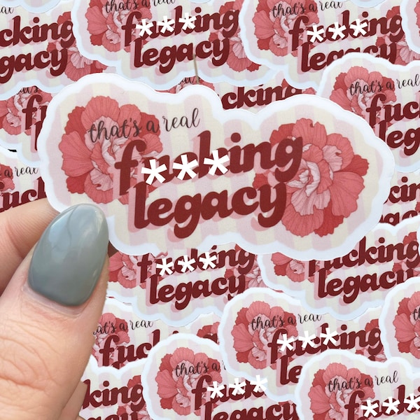 Legacy waterproof sticker|maroon sticker|waterproof sticker|pop culture