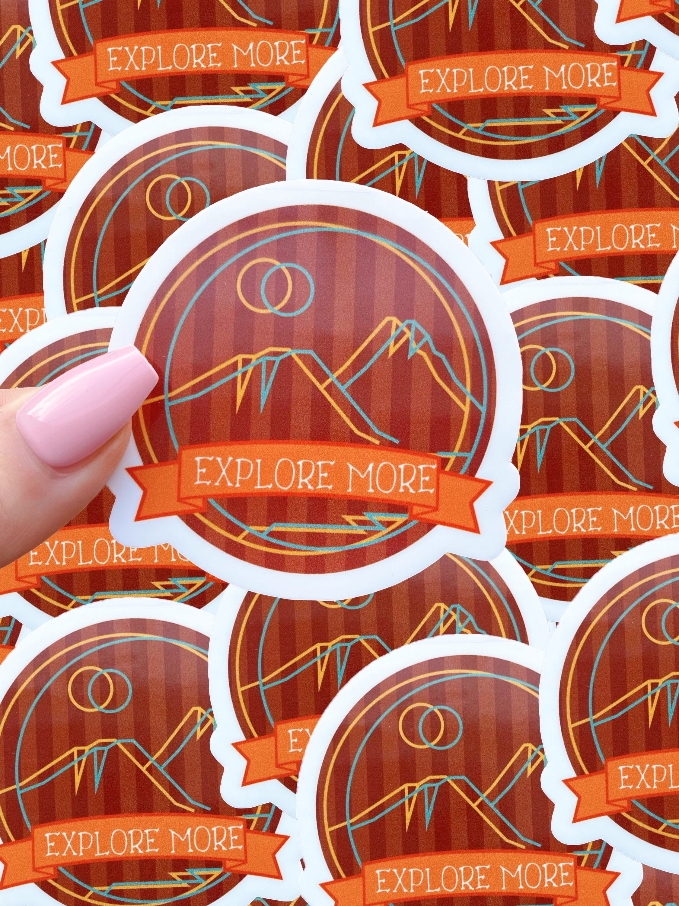 Explorative Sticker Explore More Sticker|hiking Sticker|adventure Sticker|waterproof ...