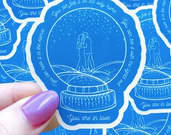You are in love waterproof sticker|waterproof sticker|pop culture