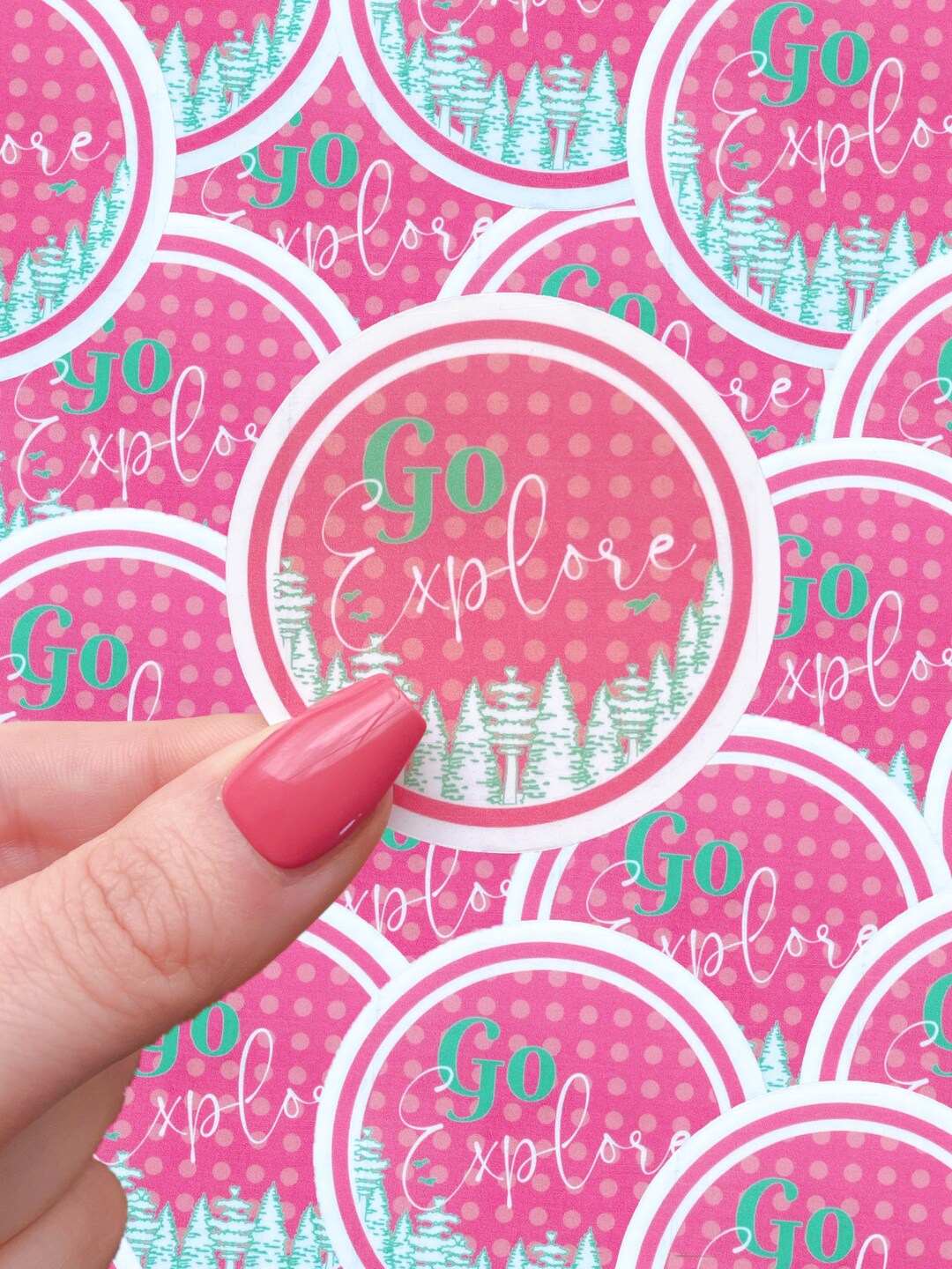 Go Explore Sticker Explore Sticker|outdoors Sticker|hiking Sticker|nature Sticker ...