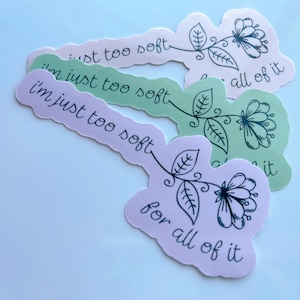 Too soft waterproof sticker|waterproof sticker|pop culture