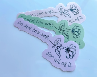 Too soft waterproof sticker|waterproof sticker|pop culture