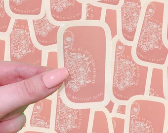 Skin and bones waterproof  sticker|waterproof sticker|pop culture