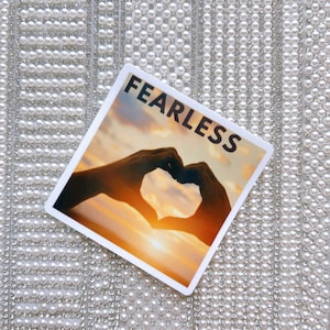 Fearless Heart waterproof sticker|Fearless| pop culture