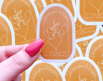 I knew you'd linger waterproof sticker|waterproof sticker|pop culture