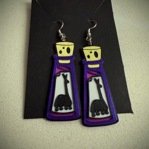 Llama Gift Flasche 3D Gedruckte Ohrringe
