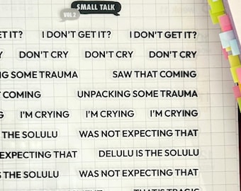 Small Talk Vol. 2 | Arkusz naklejek | Planer, dziennik i adnotacje do książek