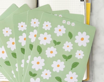 Daisy Field | Decorative Sticker Sheet | Planner, Journal & Scrapbooking