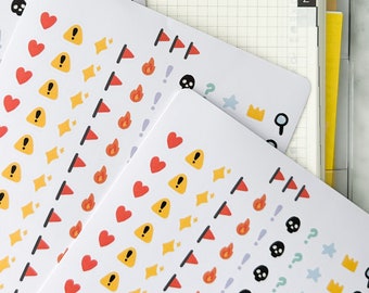 Red Flags et al. | Sticker Sheet | Planner, Journal & Book Annotating