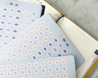 Sun & Clouds | Weather Icon Tracker | Mini Emoji Sticker Sheet