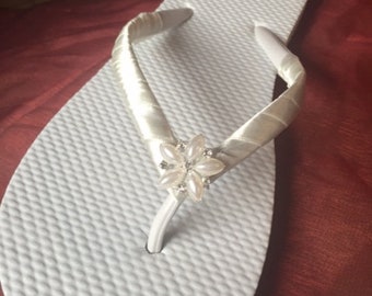 Bridal flip flops, customizable