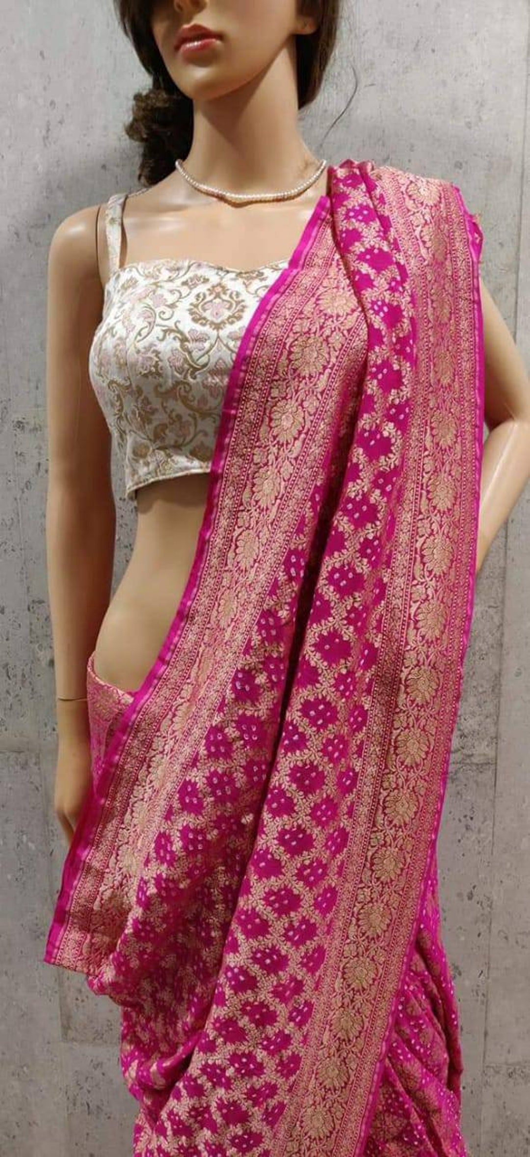 Banarasi bandhani saree online sale