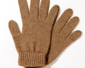 Camel wool ( 100%) gloves