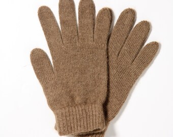 Warm & extremely soft camel wool 100% gloves