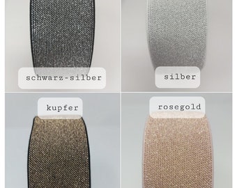 Glitter rubber 6 cm wide 100 cm long // different colors