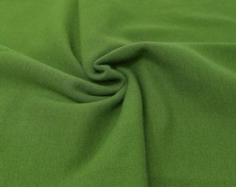 25cm Bündchenstoff Schlauchware 70cm breit Öko-Tex // grün glatt