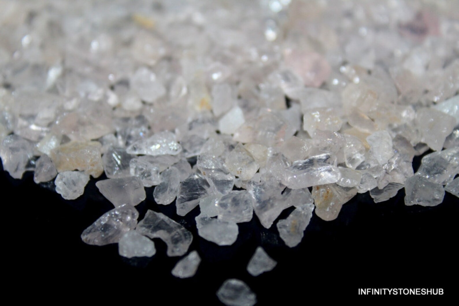 Bulk Natural Crushed Rose Quartz Crushed Stone For Inlay Etsy