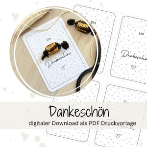 PDF - Danke sagen Dankeschön Riesen Dankeschön Storck Riesen Kleinigkeit Schokolade Aufmerksamkeit kleines Dankeschön Vorlage zum Ausdrucken