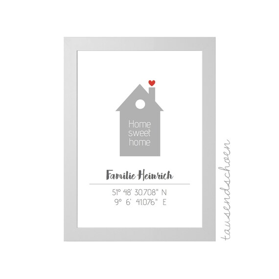 Home Haus Geschenk Zum Einzug Einweihungsfeier Geschenk Etsy