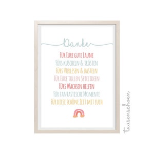 PDF Thank you, farewell gift, gift for kindergarten teachers, kindergarten teachers, saying thank you, farewell gift for teachers,
