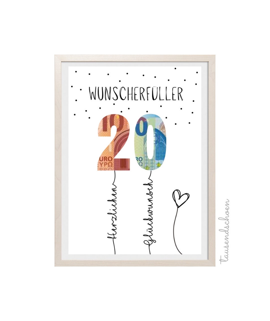 Kiddle-Design Carte D'Anniversaire Personnalisée Pour Femme Et Fille - Cadeau Pour 16 18 20 25 Et 30 Anniversaires Carte Cadeau D'Argent