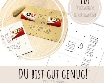 Duplo PDF Print Template You Are Good Enough Report Card Gift Children's Farewell Gift End of School Year Teacher to Student School Kindergarten Report Card Courage