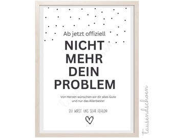 PDF - Cash gift, farewell gift for colleagues, thank you, goodbye, job change, retirement, pension is no longer your problem
