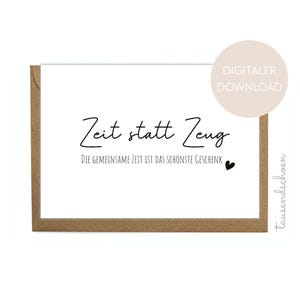 PDF - Bon cadeau d'anniversaire, carte d'anniversaire, carte individuelle, cadeau d'anniversaire, cadeau pour 30, 40, 50, 60 ans