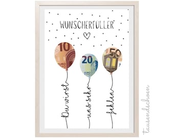 PDF - Cash gift, farewell gift for colleagues, thank you, we will miss you, you will be missed, farewell, retirement
