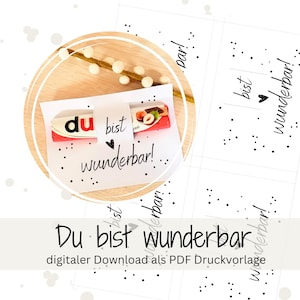 Duplo print template You are wonderful message attention chocolate bar small gift encouragement team friend colleague