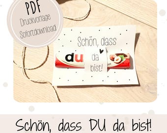 Duplo Printable Gift Favor Nice to have you here Welcome Wedding Communion Christening Wedding Birthday School DIY