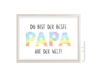 Geschenk für Papa Vatertagsgeschenk Geburtstagsgeschenk Vater Papa personalisiert