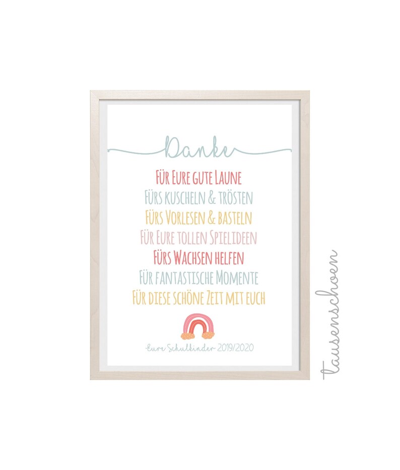 thank you farewell gift kindergarten farewell gift etsy