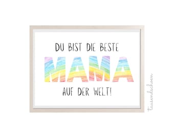 Geschenk für Mama Muttertagsgeschenk Geburtstagsgeschenk Mama Mutter personalisiert