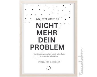 PDF - Cash gift, farewell gift for colleagues, thank you, goodbye, job change, retirement, pension is no longer your problem