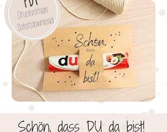Duplo printable gift template, party favor, nice to have you here, welcome to the wedding, communion, christening, birthday, celebration, school