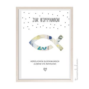 Money gift Gift for confirmation, communion, youth consecration, baptism or confirmation DIY gift for girls and boys A4 Give money as a gift