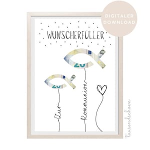 PDF Pengagåva Nattvardsgåva Gör-det-själv-gåva för flickor och pojkar A4-gåva Pengar Nattvardsgåva Digital fil Dop