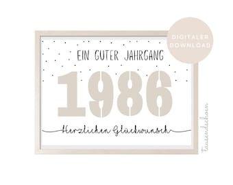 PDF - Cash gift Gift for 40th birthday Wish fulfiller Birthday card Congratulations 25 30 40 50 60 Download Self-print