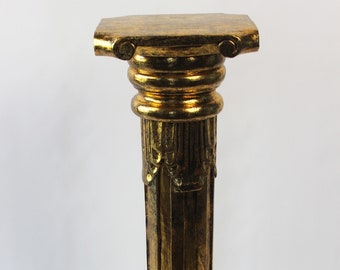 Column flower column flower stand pillar stand Roman Greek solid wood gold antique available. Heights 60 cm 80 cm 100 cm 120 cm