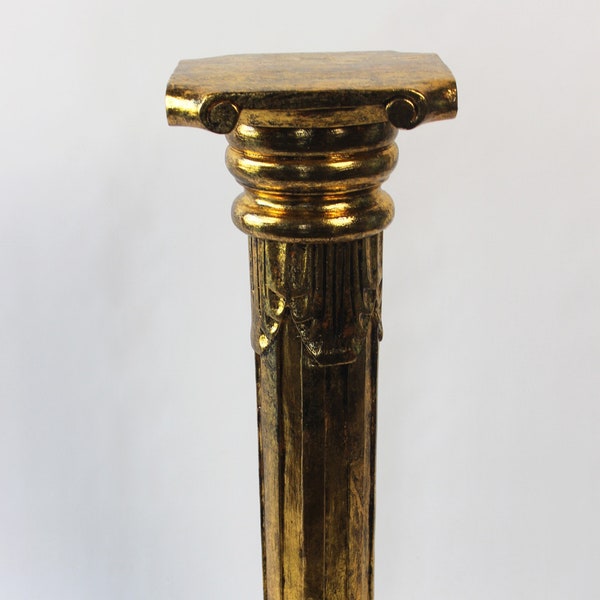 Column flower column flower stand pillar stand Roman Greek solid wood gold antique available. Heights 60 cm 80 cm 100 cm 120 cm