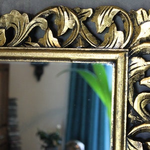 Wandspiegel Barockspiegel Spiegel Barock Flurspiegel Rokoko Holz wooden wall mirror antique antik gold 120cm x 60cm Bild 5