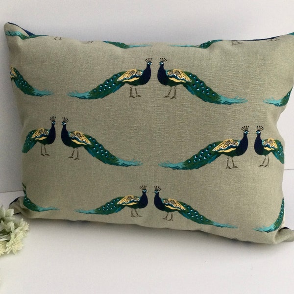 Peacock Cushion Etsy UK