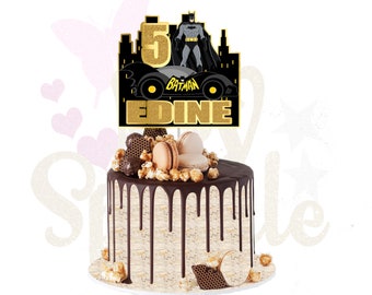 Batman Cake Topper Etsy Batman Cake Topper Etsy