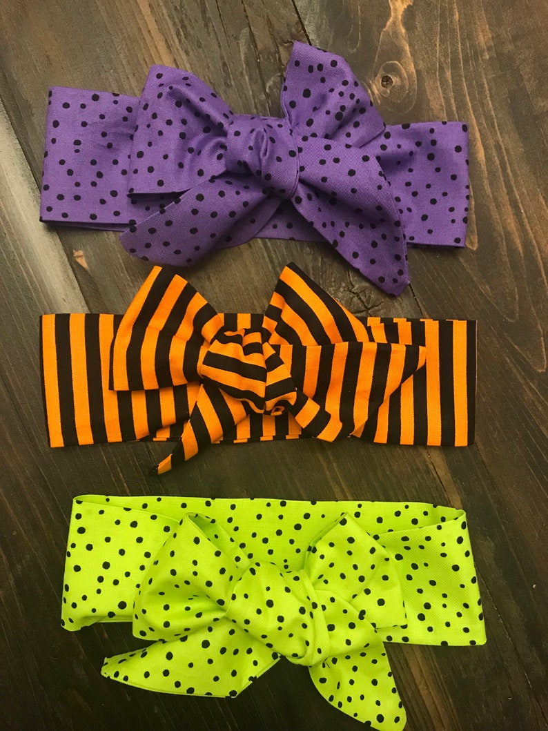 Halloween baby girl headwraps