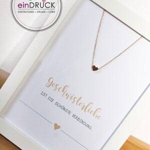 Geschenk Karte mit Kette-für die Schwester, Bruder, Herzkette, Unendlich, Infinity, Schutzengel,Armband... Geschwister