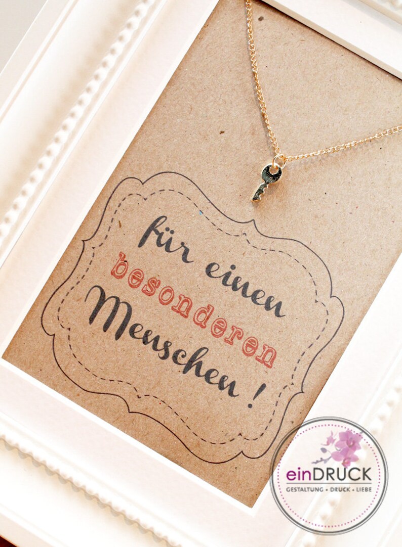 Geschenk Karte mit Kettefür die Tochter Kind Sohn Etsy
