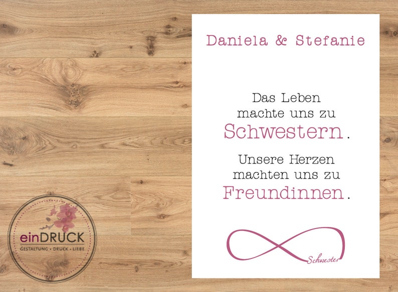 Geschenkset „Große Schwester“ – Armband, Karte, Engel-Armband & Briefumschlag